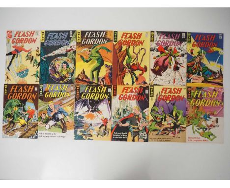 FLASH GORDON #1, 2, 3, 4, 5, 6, 7, 8, 9, 10, 11, 12 (12 in Lot) - (1966/1969 - KING/CHARLTON) - Unbroken run of the first 12 