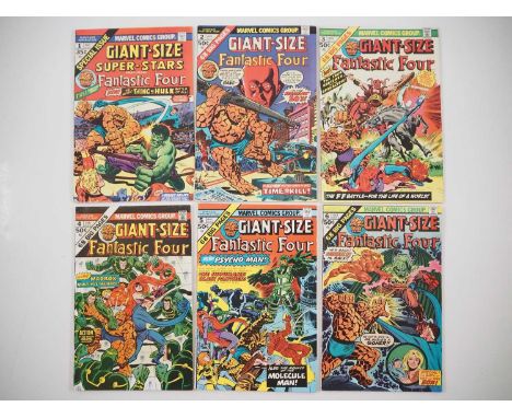 GIANT-SIZE FANTASTIC FOUR #1, 2, 3, 4, 5, 6 (6 in Lot) - (1974/1975 - MARVEL) - Includes the first appearance of Multiple Man