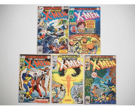 UNCANNY X-MEN #119, 123, 124, 125, 128 (5 in Lot) - (1979 - MARVEL - UK Price Variant) - Includes the first cameo appearance 