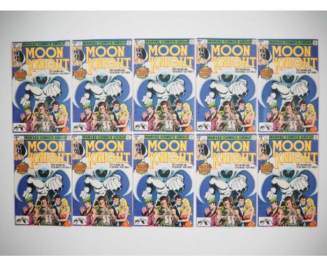 MOON KNIGHT #1 (10 in Lot) - (1980 - MARVEL - UK Price Variant) - First ongoing Moon Knight title series - origin of Moon Kni