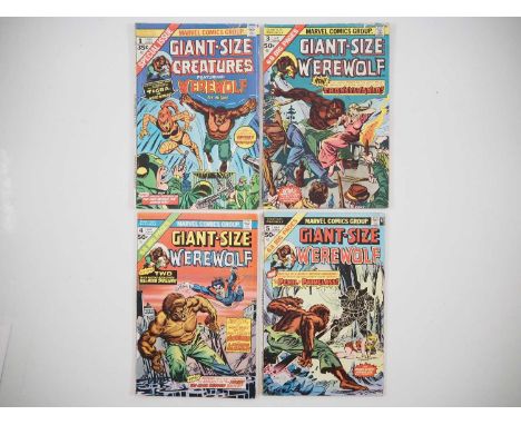 GIANT-SIZE LOT (4 in Lot) - Includes GIANT-SIZE CREATURES: WEREWOLF BY NIGHT #1 + GIANT-SIZE WEREWOLF #3, 4 &amp; 5 - Include