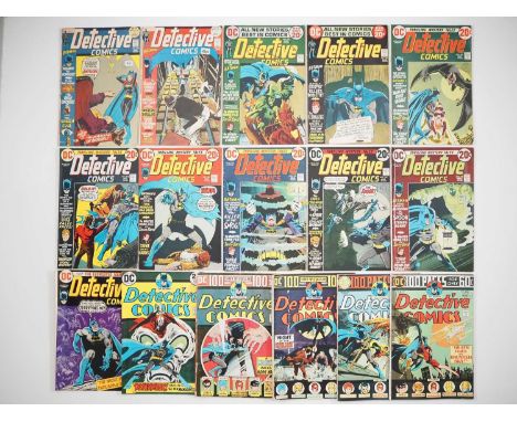 DETECTIVE COMICS #422, 424, 425, 426, 429, 430, 431, 433, 434, 435, 436, 437, 438, 439, 441, 442 (16 in Lot) - (1972/1974 - D