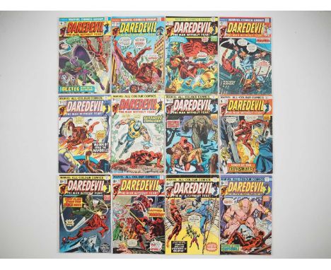 DAREDEVIL #108, 109, 110, 111, 112, 113, 114, 115, 116, 117, 118, 119 (12 in Lot) - (1974/1975 - MARVEL - US &amp; UK Price V