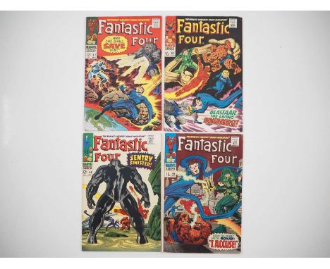 FANTASTIC FOUR #62, 63, 64, 65 (4 in Lot) - (1967 - MARVEL - US &amp; UK Price Variant) - Includes the first appearance of Bl