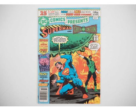 DC COMICS PRESENTS #26 (FIRST TEEN TITANS) - (1980 - DC - Uk Price Variant) - First appearance of the New Teen Titans (16-pag