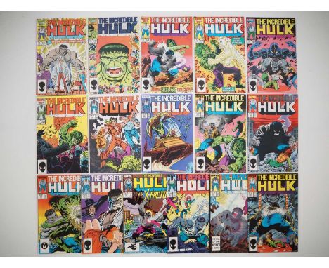INCREDIBLE HULK #324 to 339 (16 in Lot) - (1986/1988 - MARVEL) - The return of the grey-skinned Hulk - The start of the class