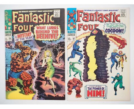 FANTASTIC FOUR #66 &amp; 67 (2 in Lot) - (1967 - MARVEL) - First cameo appearance and origin of HIM, later known as Adam Warl
