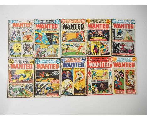 WANTED: THE WORLD'S MOST DANGEROUS VILLAINS #1, 2, 3, 4, 5, 6, 7, 8, 9 + DC SPECIAL #8 (10 in Lot) - (1970/1973 - DC) - Full 