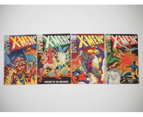 X-MEN #51, 52, 53, 54 (4 in Lot) - (1968/1969 - MARVEL) - Includes the first appearance and origin of Alex Summers, the first