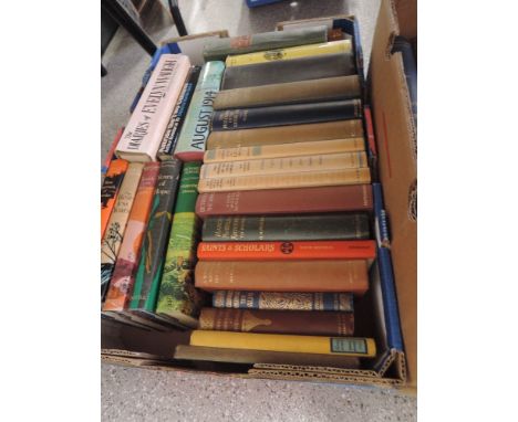 A box of vintage volumes religious and philosophical interest 