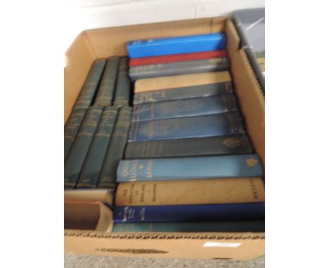 A box of vintage volumes including Renaissance in Italy (seven volumes) Life of Gladstone volumes 1 and 2