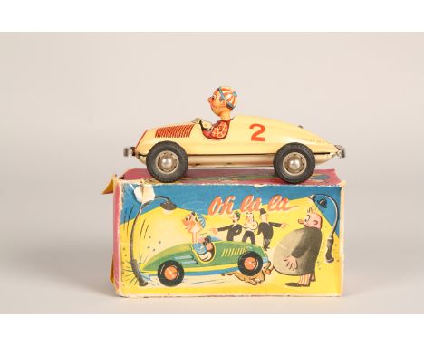 Gescha Tin Plate model wind up car circ 1950