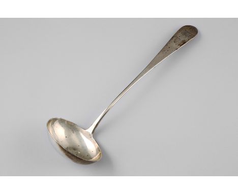 Scottish George IV silver soup ladle, Assay marked Glasgow 1822 by Heron. 7ozs 