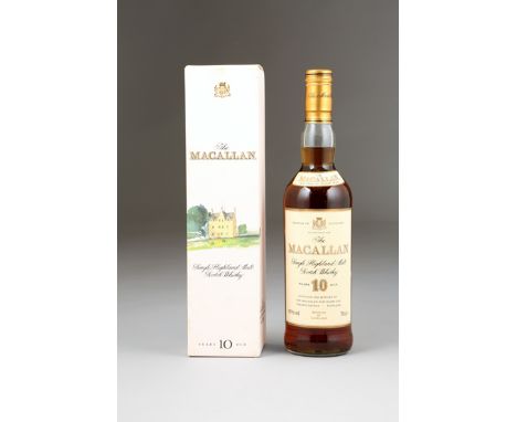 Four boxed 70cl bottles of 10 year old The Macallan Single Highland Malt Scotch Whisky, matured in sherry wood 40% volume (4 