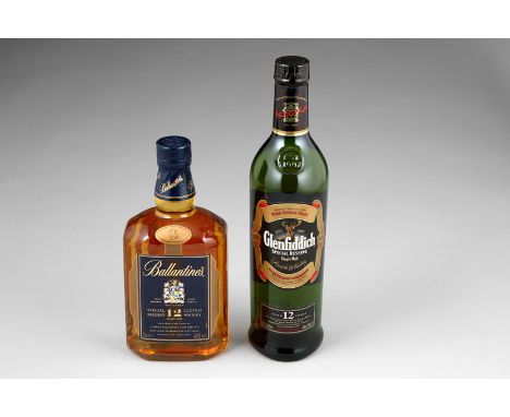 Ballantine's Special Reserve 12 year old Scotch Whisky, 70cl 40% vol. plus Glenfiddach Special Reserve single malt 12 year ol