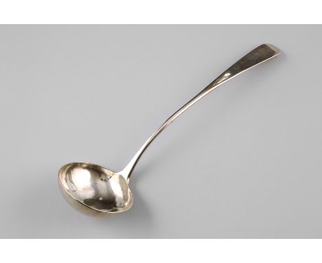 Scottish George III silver soup ladle, Assay marked Edinburgh 1784, William Davie. 5ozs 