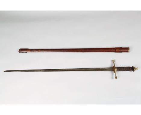George V Officers sword, with Royal Cypher etched to each side of the blade, stamped Anderson Bros & Newbound Ltd., Sheffield