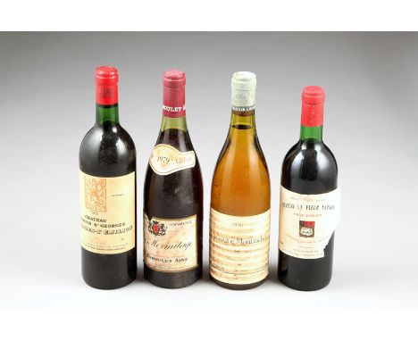 Four bottles of assorted Vintage red wine including; One 75cl bottle 1981 Vintage Chateau La Fleur Nardon Saint Emilion, Appe