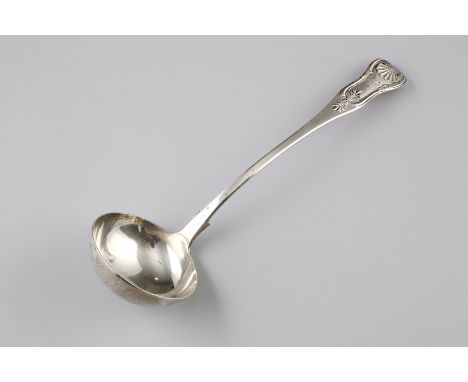 Scottish Victorian silver soup ladle, Assay marked Edinburgh 1855. J. McKay 8ozs 