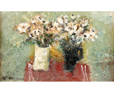 Spring Flowers In A Crystal Vase by Endre Balogh