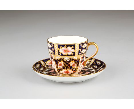 Forty piece Royal Crown Derby tea set, consisting of twelve cups, twelve saucers, twelve side plates, sugar, cream and a pair