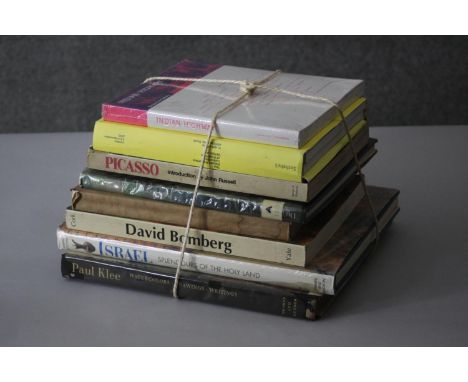 A collection of eight vintage art and culture books. Including Paul Klee on Modern Art by Faber and Faber, David Bomberg by R