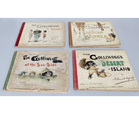 Upton (Bertha &amp; Florence K.).The Golliwogg Series. A collection of eight volumes, comprising The Golliwogg's Desert Islan