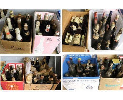 Various World Wines, including French rosé, German red, Triple Sec, Champagne, sparkling wine, dessert wine, Drambuie liqueur