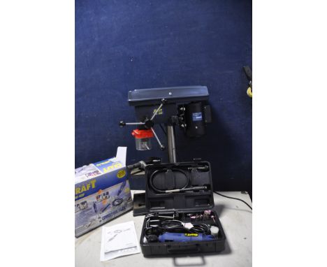 A POWERCRAFT BD501 PILLAR DRILL along with a Powercraft PBM-40F combi tool flex (both PAT pass and working)