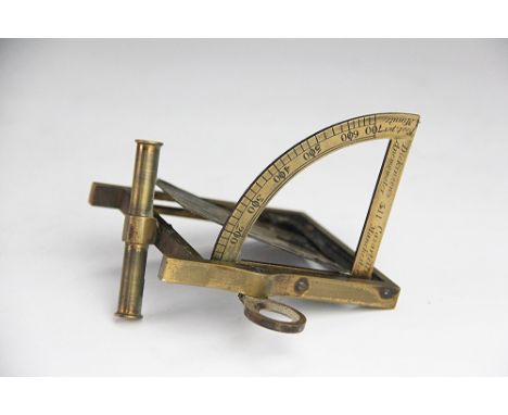 A 19th century Dickinsons brass anemometer, engraved 311 Casartrelli Manchester (as found)