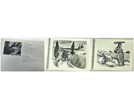 JOSEF HERMAN OBE RA (1911-2000) ring bound copy book - entitled 'Fifty Herman Drawings from the Roland Collection', published