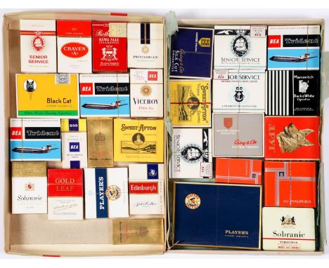 Advertising. A quantity of cigarettes, all 1960's / 70's, mainly unopened, to include Viceroy, Senior Service, BEA Trident, P