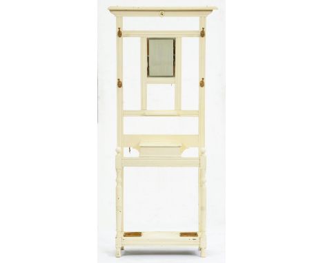 An Edwardian stick stand,&nbsp; green painted at later date, 188cm h  