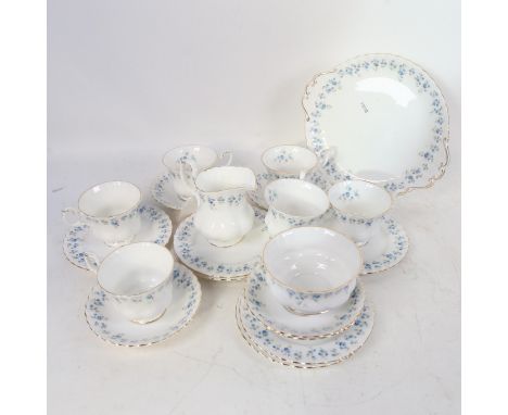 A Royal Albert Memory Lane part tea and cake service for 6 people (missing 1 saucer) 