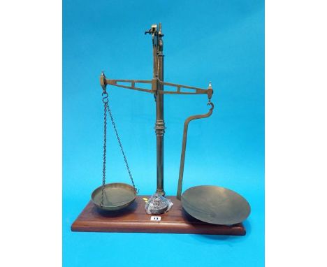 A set of scales and weights.