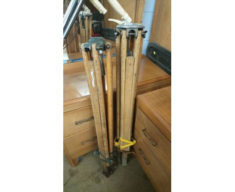 Two tripod stands.