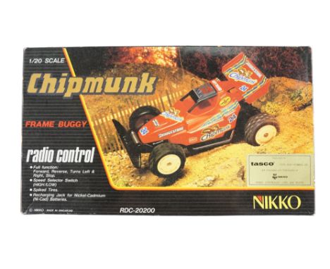 A boxed radio controlled Chipmunk Frame Buggy, 1:20 scale, by Nikko