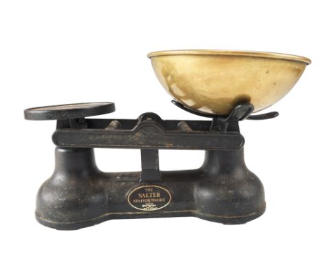 The Slater Staffordshire cast iron scales, base 25 cm wide