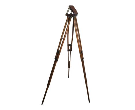 A surveyor's oak tripod