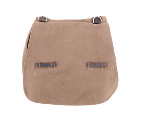A German bread bag together with a folding fork and spoon combination and a sewing kit