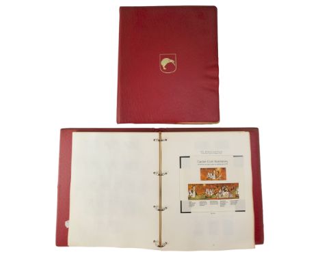 Two Stanley Gibbons stamp albums, "The Commonwealth of Australia" and "New Zealand", containing collections of 19th Century a