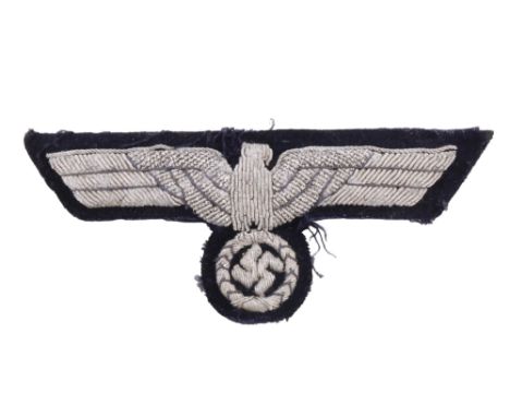A German Third Reich army panzer officer's tunic national emblem