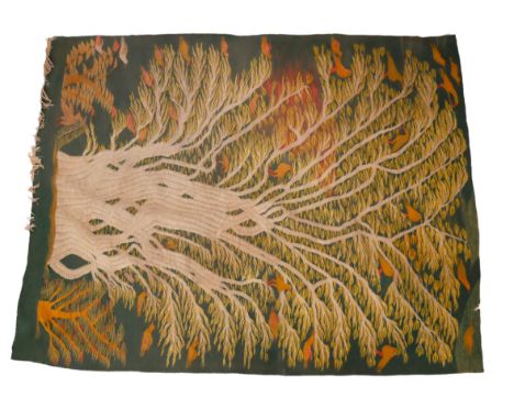A late 20th Century Egyptian wool Tree of Life kilim tapestry, in the manner of Ramses Wissa Wassef, 235 x 175 cm [Wissa Wass