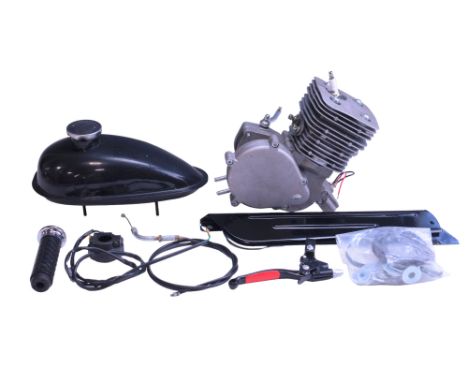A TDPRO upgraded 80cc motorised bicycle 2-stroke petrol engine kit
