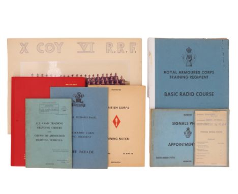Sundry post-War British army training manuals etc
