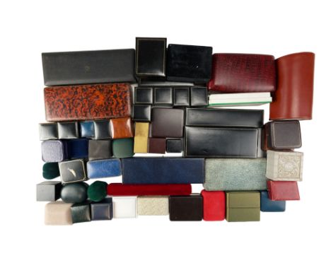 A large quantity of vintage and later ring, necklace and various other jewellery boxes