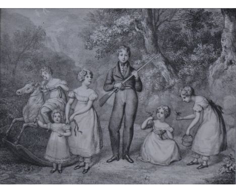 Three Spy caricature prints; two other portrait prints; and a German lithograph. (Qty: 6)