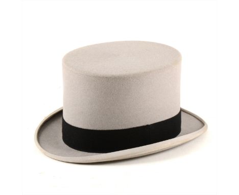 Austin Reed grey silk Top Hat, (boxed).