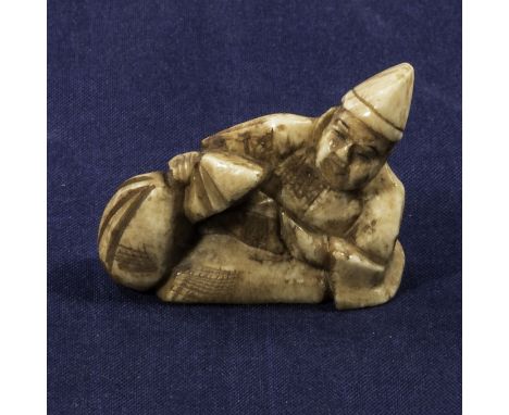 A bone netsuke
