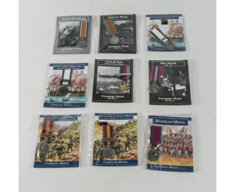 Miniature medals with information leaflet
